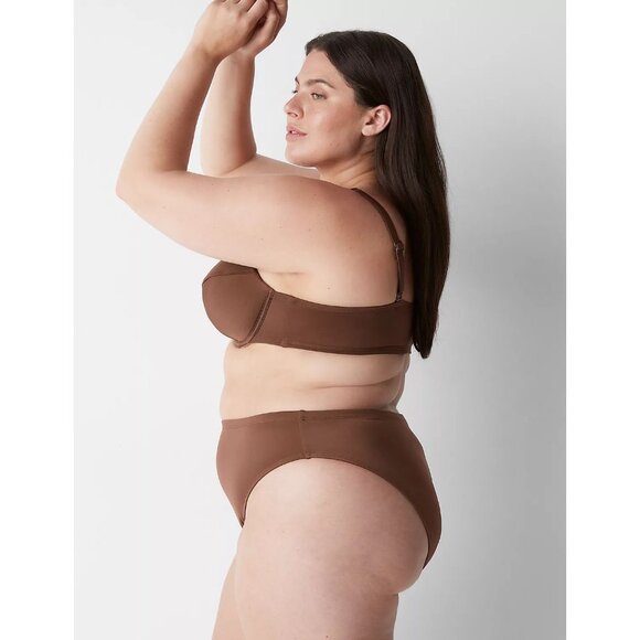 Lane Bryant Cacique Underwire Balconette Swim Bikini Top 42C - Picture 2 of 5